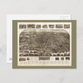 ロードアイランド（1911年）西のエアロビュー ポストカード (正面/裏面)