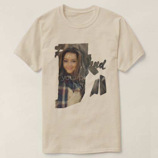 ロードアイランドTシャツの写真州 Tシャツ (デザイン正面)