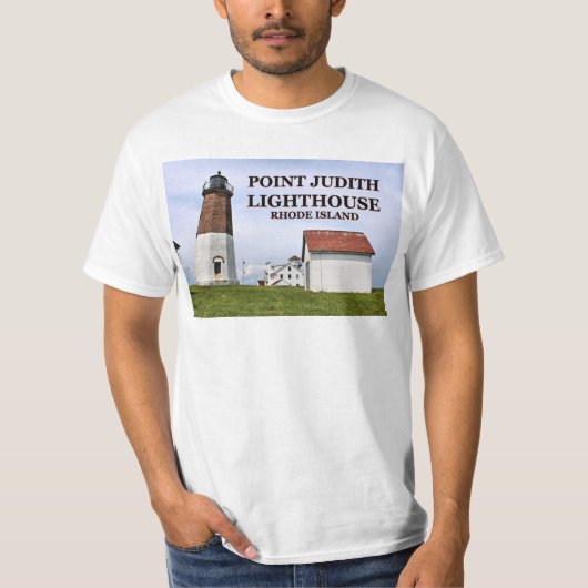 ロードアイランドTシャツPoint Judith Light house Tシャツ (正面)