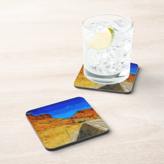 ロードアロングサイドザテトン抽象芸術 コースター (右側)