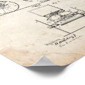 ロードエンジン特許 – 古い外観 ポスター (角)