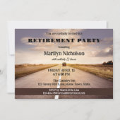 ロードカントリー退職パーティの招待状 招待状 (正面)