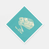 ロードカー事故でフォーク スタンダードランチョンナプキン (角)