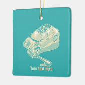 ロードカー事故でフォーク セラミックオーナメント (左)