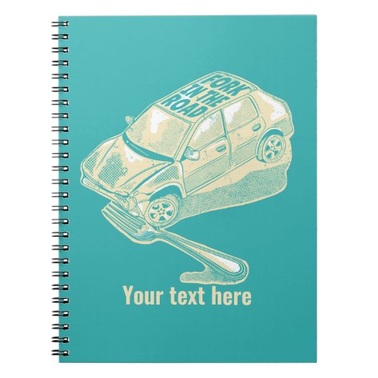 ロードカー事故でフォーク ノートブック (正面)