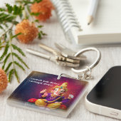 ロードガネシャアイドルガンパティマントラ キーホルダー (正面右)