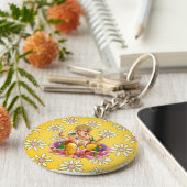 ロードガネシュディヴァインイエローフローラチェーン キーホルダー (側面)