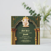 ロードガネッシュグリーン金ゴールドペイズリーエレガントアーチシック シーズンカード (スタンド正面)