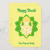 ロードガンパティハッピーディワリイエロー シーズンカード (正面/裏面)