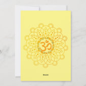 ロードガンパティハッピーディワリイエロー シーズンカード (裏面)