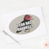 ロードキルできるの? 楕円形シール (封筒)