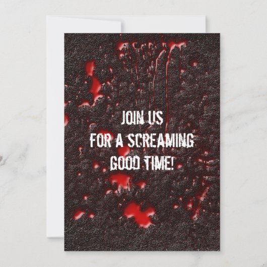 ロードキルホラーハロウィーン招待状 招待状 (正面)