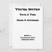 ロードキル・ディナー招待状 招待状 (裏面)