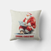 ロードクリスマスサンおもしろいタデザイン クッション (裏面)
