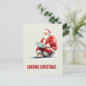 ロードクリスマスサンおもしろいタデザイン シーズンポストカード (スタンド正面)