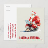 ロードクリスマスサンおもしろいタデザイン シーズンポストカード (正面/裏面)