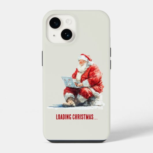 ロードクリスマスサンおもしろいタデザイン iPhoneケース (裏面)