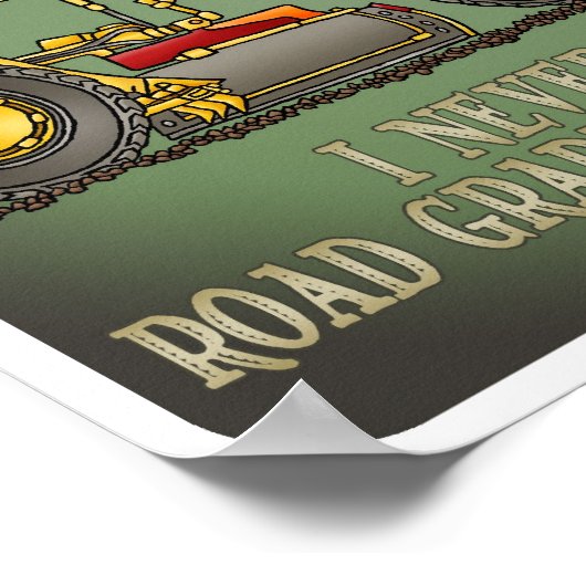 ロードグレーダーオペレーター引用文ポスター ポスター (角)