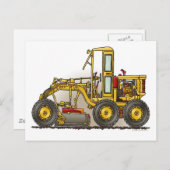 ロードグレーダー建築ポストカード ポストカード (正面/裏面)
