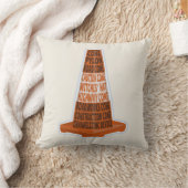 ロードコーンオレンジタラフィックコーン クッション (ブランケット)