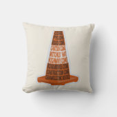 ロードコーンオレンジタラフィックコーン クッション (正面)