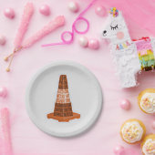 ロードコーンオレンジタラフィックコーン ペーパープレート (パーティー)