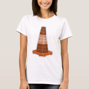 ロードコーンオレンジタラフィックコーン Tシャツ