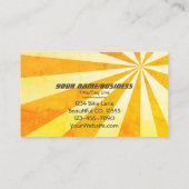 ロードサイクリストとレトロ日が差すことサイクリング 名刺 (裏面)