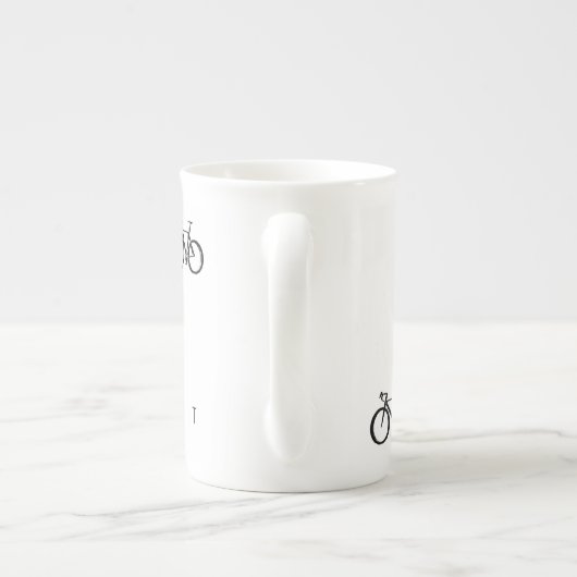 ロードサイクリングコーヒーマグ ボーンチャイナマグカップ (裏面)