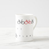 ロードサイクリングコーヒーマグ ボーンチャイナマグカップ (正面右)