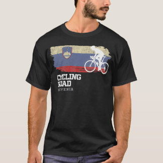 ロードサイクリングスロベニア自転車スピードサイクリング Tシャツ