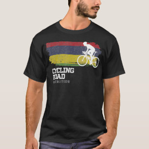 ロードサイクリングモーリシャスロードバイクスピード自転車ルー Tシャツ
