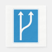 ロードサインアローズ紙ナプキンス スタンダードランチョンナプキン (正面)