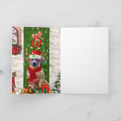 ロードシアン・リッジバックの犬のクリスマス カード (内部)