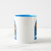 ロードスギリシャイラストレーショントラベルアートヴィンテージ ツートーンマグカップ (中央)