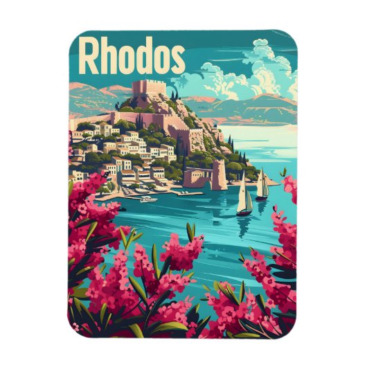 ロードスギリシャヴィンテージ マグネット (縦)