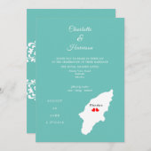 ロードスデスティネーション結婚式招待状 招待状 (正面/裏面)