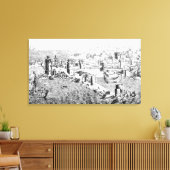 ロードス島の地図 キャンバスプリント (インサイチュ (リビング))