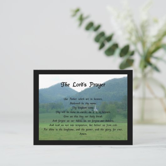 ロードズ祈りの言葉アットウルフフォークバレー ポストカード (スタンド正面)