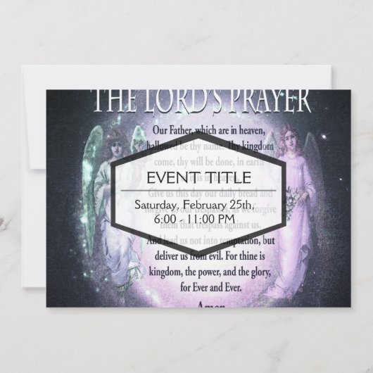ロードズ祈りの言葉 招待状 (裏面)