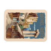 ロードセギリシャトルトラベルアートヴィンテージ マグネット (横)