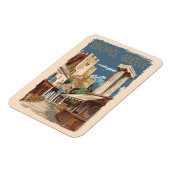 ロードセギリシャトルトラベルアートヴィンテージ マグネット (左側)