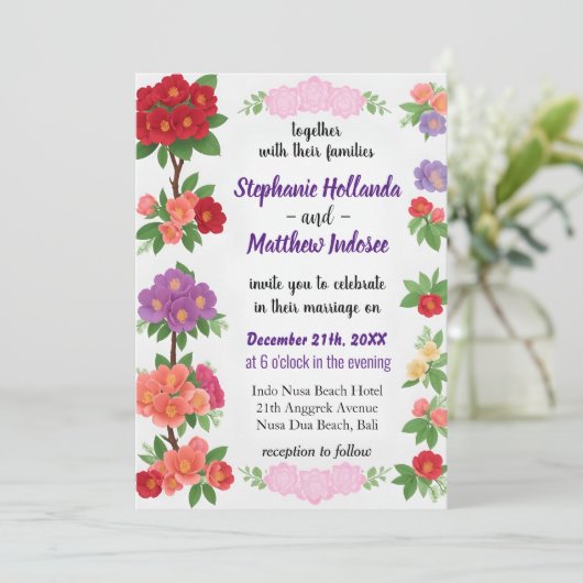 ロードデンドロン美しいエネル鮮やかギー・エッセンス・オブ・ラブ 招待状 (スタンド正面)