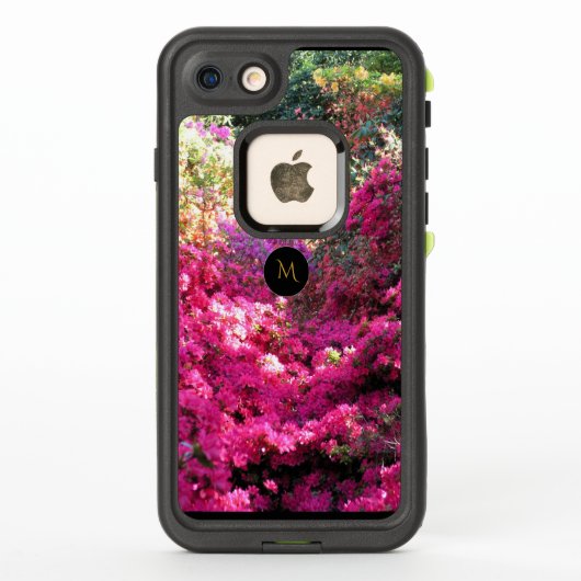 ロードデンドロン花の写真モノグラムケース LifeProof iPhoneケース (裏面)