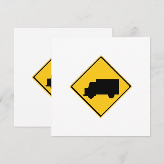 ロードトラック警告標識 (正面/裏面)