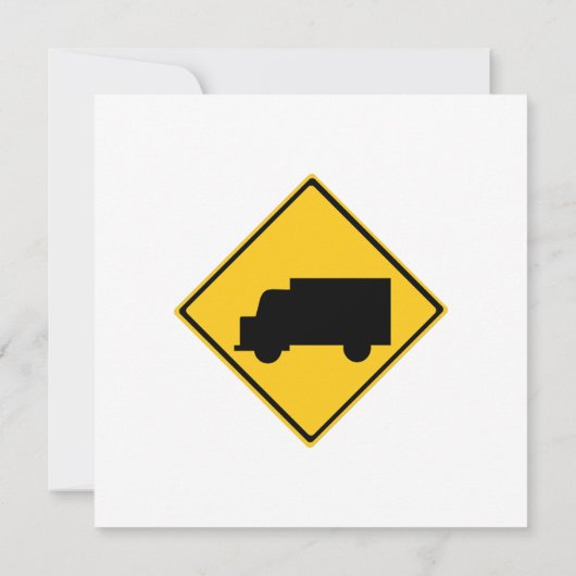 ロードトラック警告標識 (裏面)