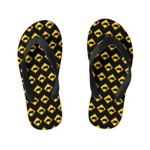 ロードトラック警告標識 キッズビーチサンダル