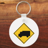 ロードトラック警告標識 キーホルダー (裏面)