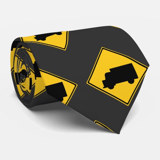 ロードトラック警告標識 ネクタイ (ロール)