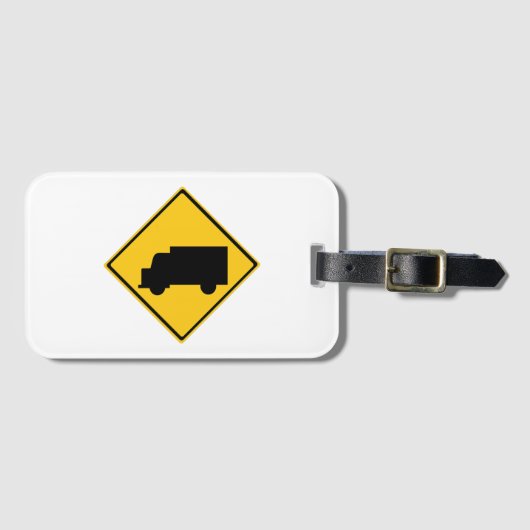 ロードトラック警告標識 ラゲッジタグ (正面横)
